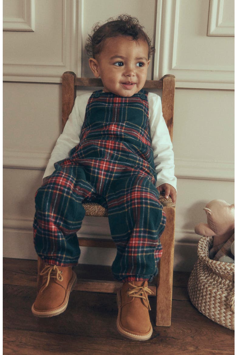 Kids' 2-Piece Romper Set, Alternate, color, BLUE FAMILY CHECK
