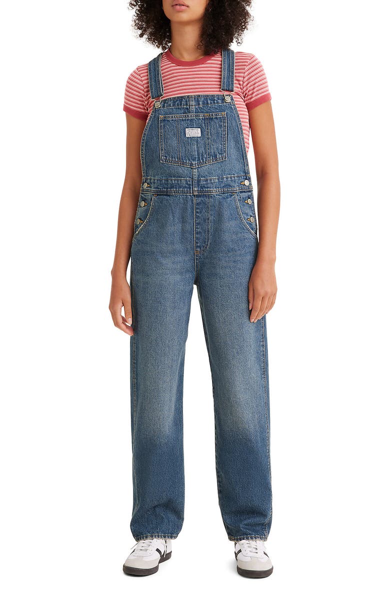 Levi's<sup>®</sup> Nonstretch Denim Overalls, Alternate, color, 