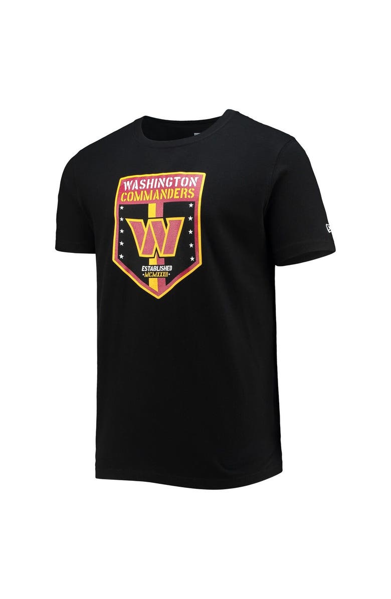 New Era Men's New Era Black Washington Commanders Team T-Shirt, Alternate, color, Black