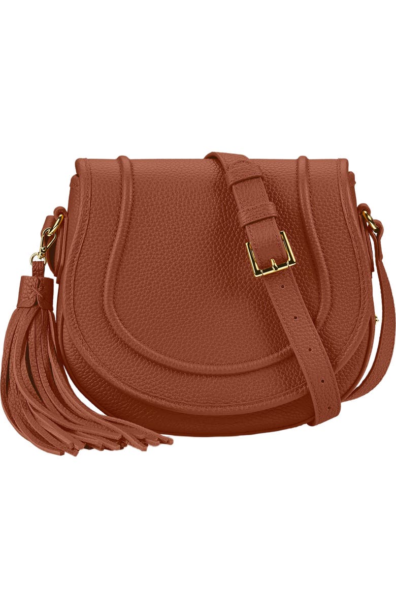 GiGi New York JENNI SADDLE BAG, Main, color, Saddle