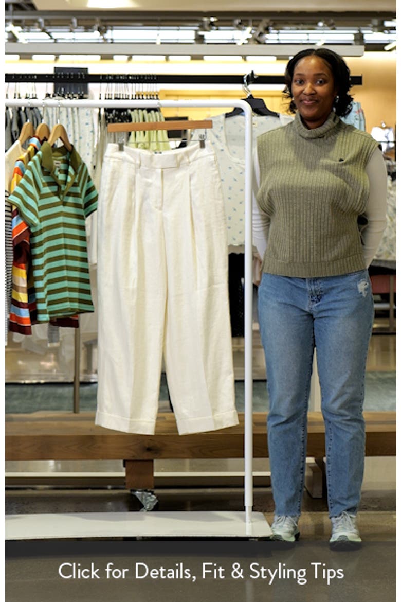 Chiswick Crop Linen Pants video