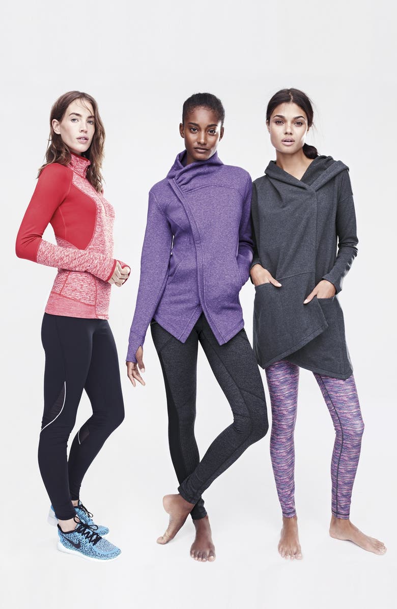 Zella 'Cozy Cozy' Hooded Wrap, Main, color, 