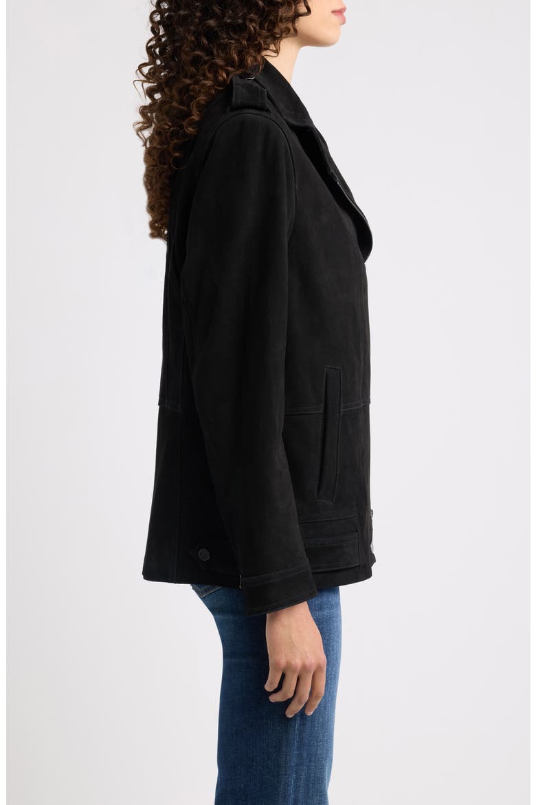 Priscilla Suede Jacket, Alternate, color, BLACK