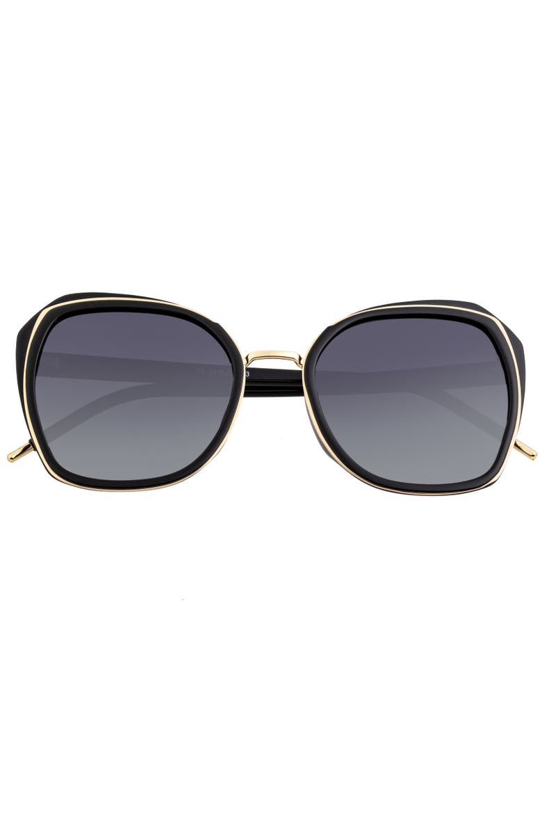 Jade Polarized Sunglasses, Alternate, color, Black/Black