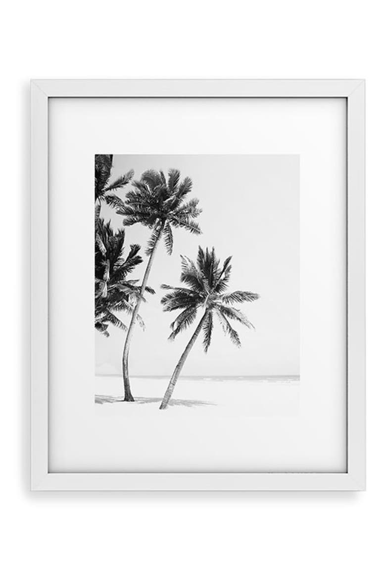 Island Framed Art Print, Main, color, BLACK-WHITE