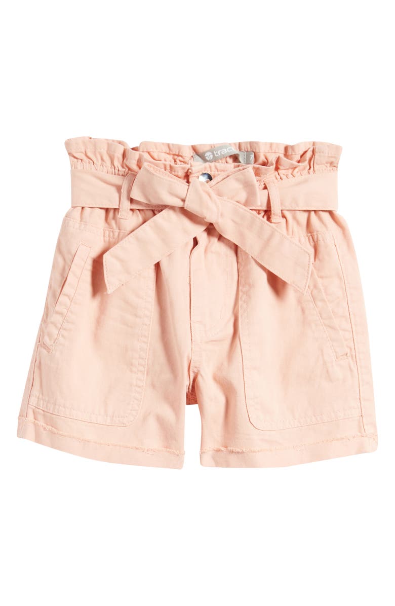 Tractr Kids' Paperbag Shorts, Main, color, Pink