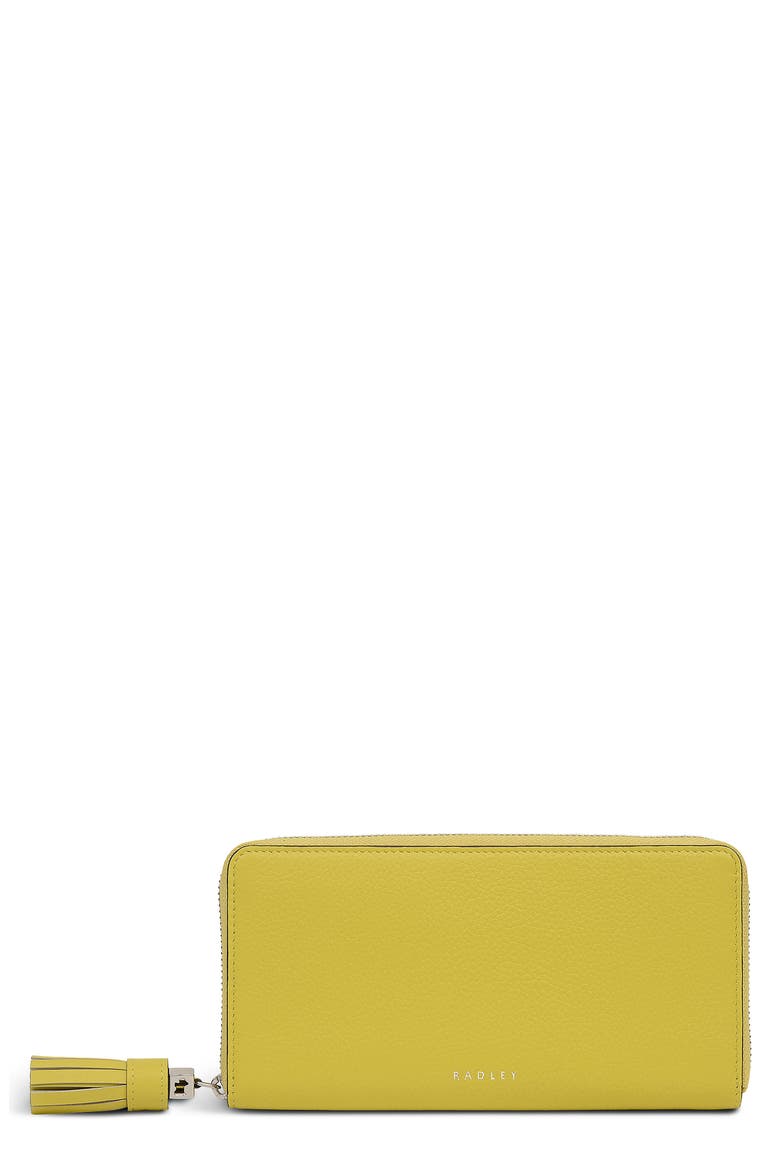 Noble Alley Large Zip Wallet, Main, color, LIMONCELLO