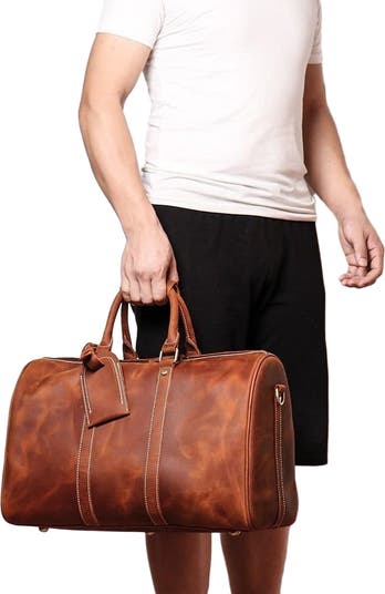 The Brandt Weekender | Small Leather Duffle Bag