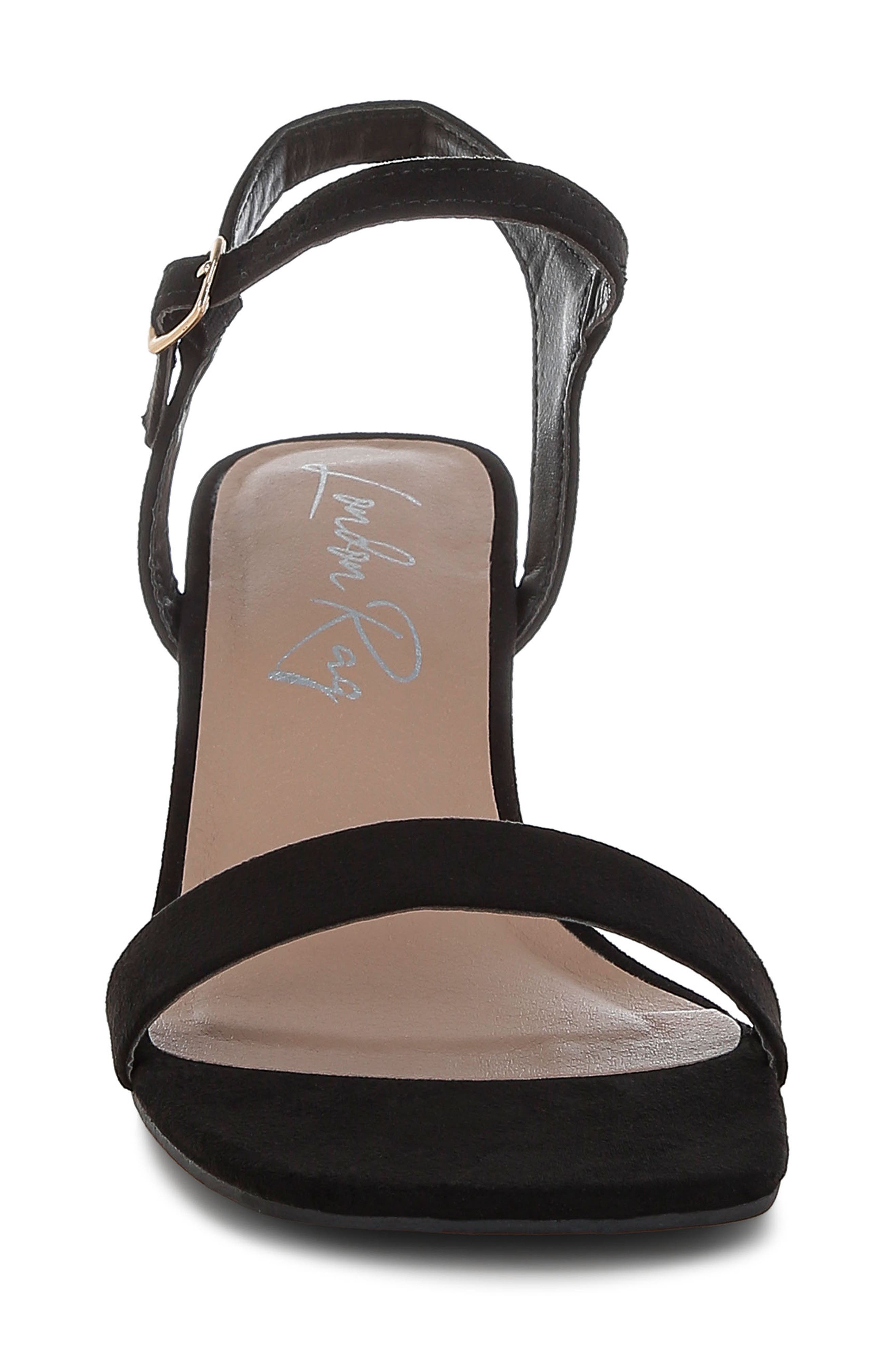 LONDON RAG Akiya Block Heel Sandal, Alternate, color, Black