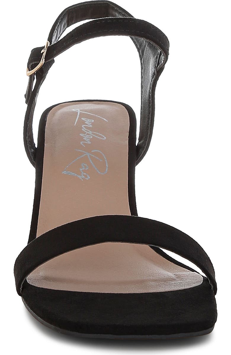 LONDON RAG Akiya Block Heel Sandal, Alternate, color, Black