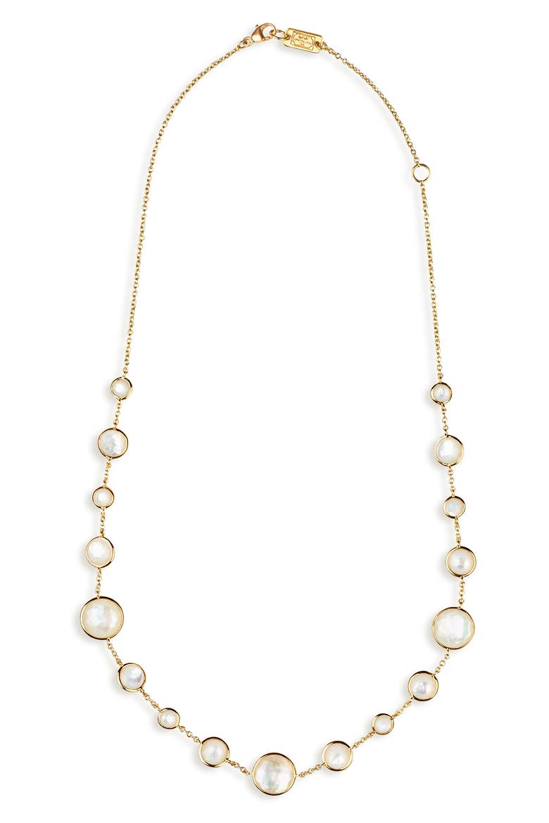Lollipop Lollitini Necklace, Main, color, GOLD/ PEARLS