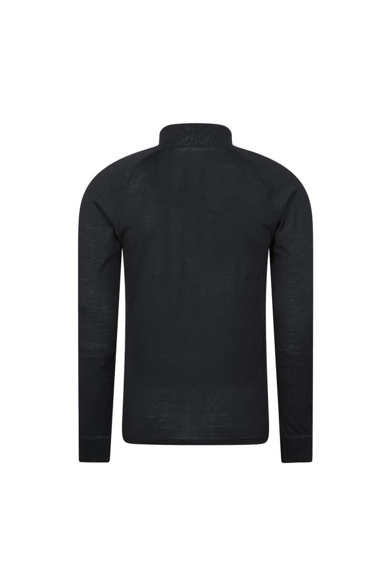 Gender Inclusive Quest Merino Wool Long-Sleeved Thermal Top, Alternate, color, Black