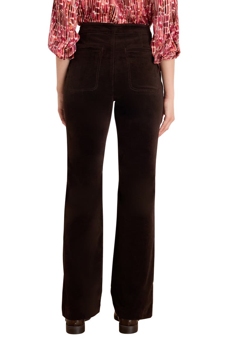 Berkeley Stretch Velvet Bootcut Pants, Alternate, color, JAVA