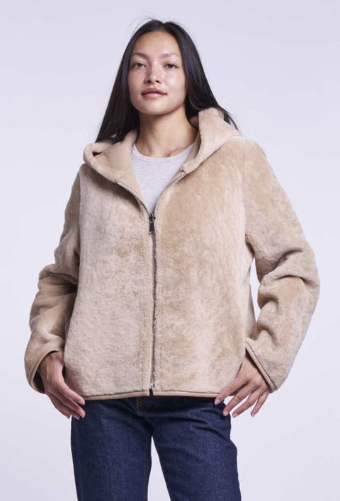 Cropped Shearling Jacket