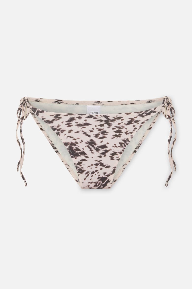 The Solar Reflections Side Tie Bikini Bottom, Main, color, Light Beige