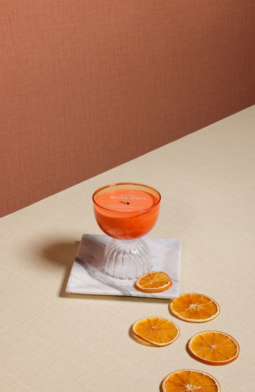 Zodax Cocktail Candle In Amber-orange