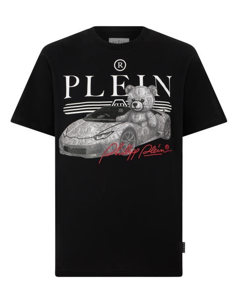 Round Neck T-Shirt Teddy Car Stones Men
