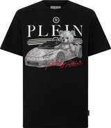 PHILIPP PLEIN Round Neck T-Shirt Teddy Car Stones Men