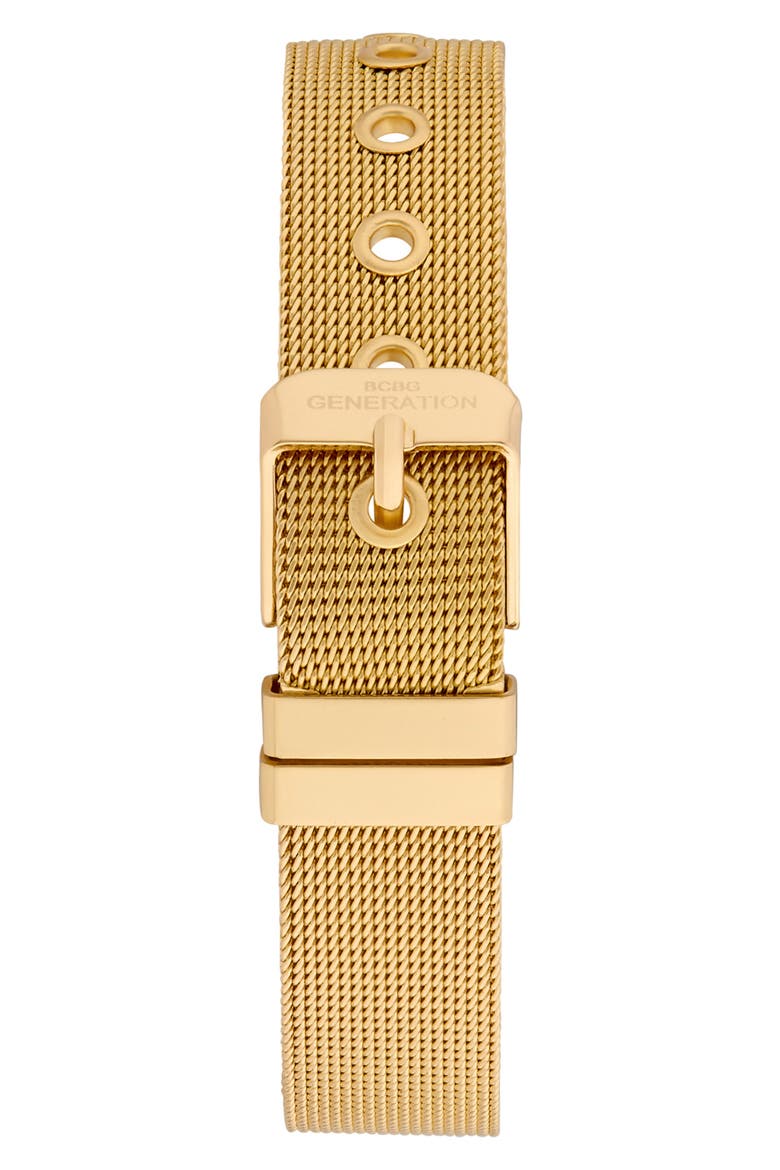 Nova 3 Faux Leather Strap Watch, 35mm, Alternate, color, GOLD