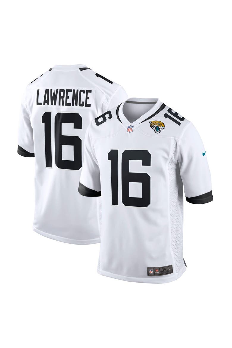 Men's Nike Trevor Lawrence White Jacksonville Jaguars White Game Jersey, Main, color, WHITE