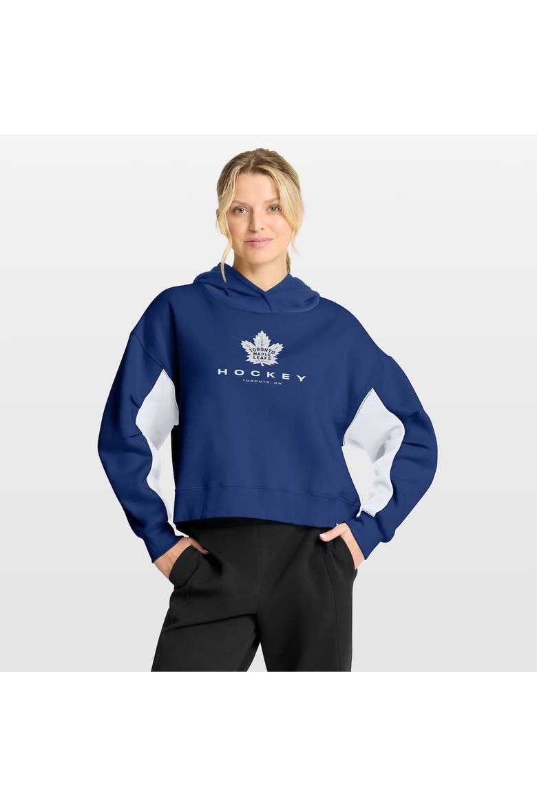 Women's Fanatics Blue Toronto Maple Leafs Back Check Boxy Hoodie, Main, color, Blue
