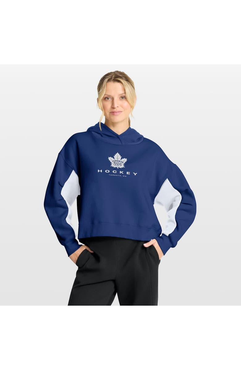 FANATICS Women's Fanatics Blue Toronto Maple Leafs Back Check Boxy Hoodie, Main, color, Blue