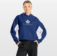 FANATICS Women's Fanatics Blue Toronto Maple Leafs Back Check Boxy Hoodie
