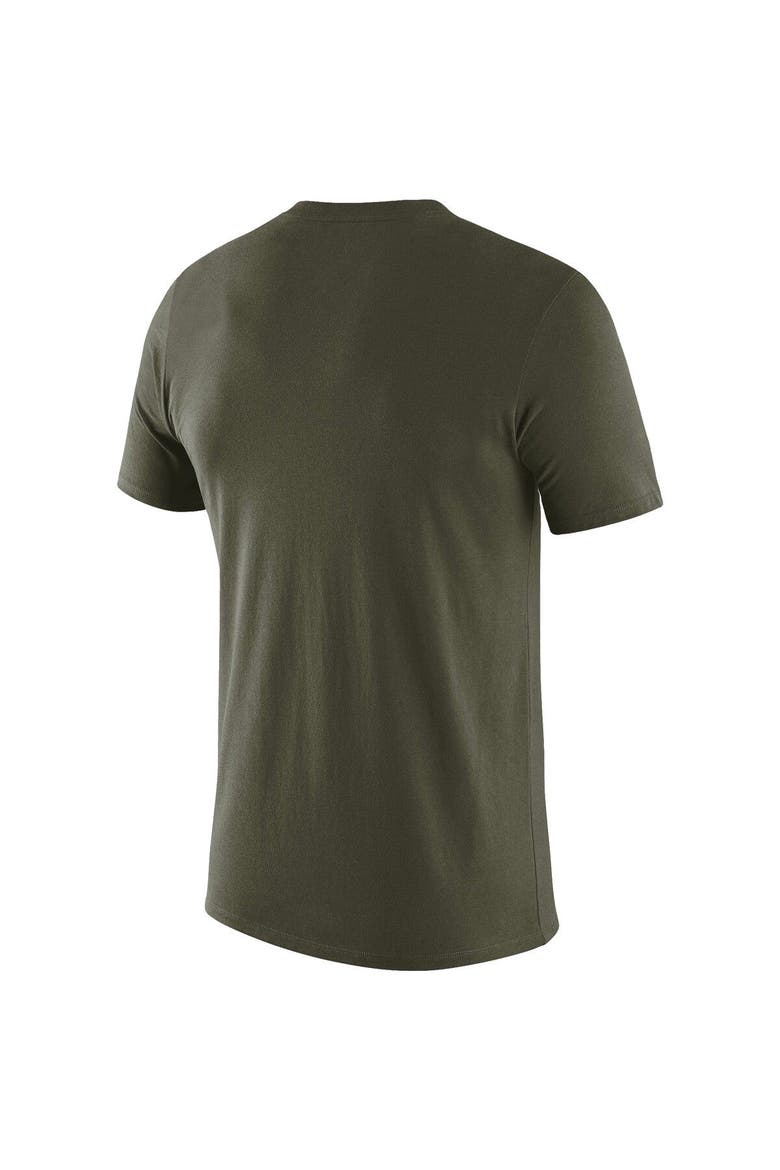 Men's Nike Olive West Virginia Mountaineers Stencil Arch Performance T-Shirt, Alternate, color, Olive