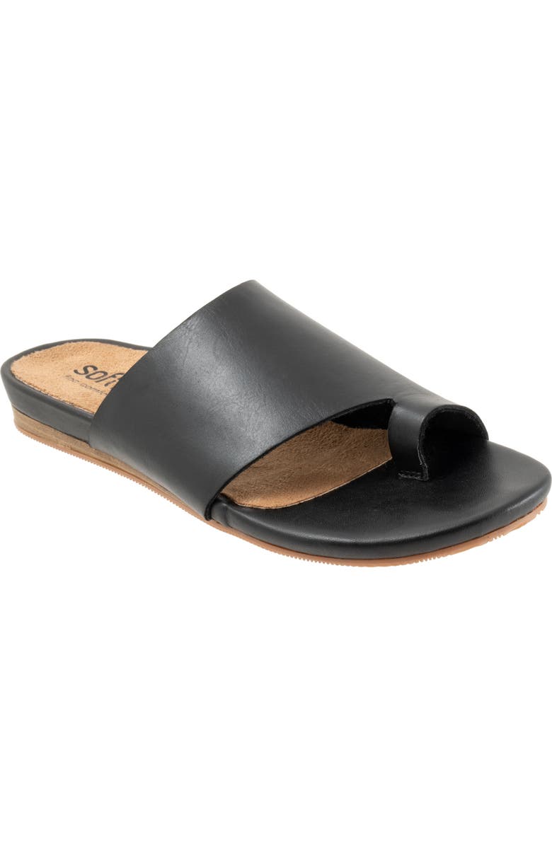 SoftWalk<sup>®</sup> Corsica 2.0 Toe Loop Sandal, Main, color, Black