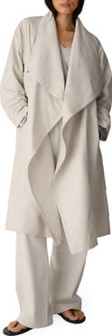 Eileen Fisher High Drape Neck Coat