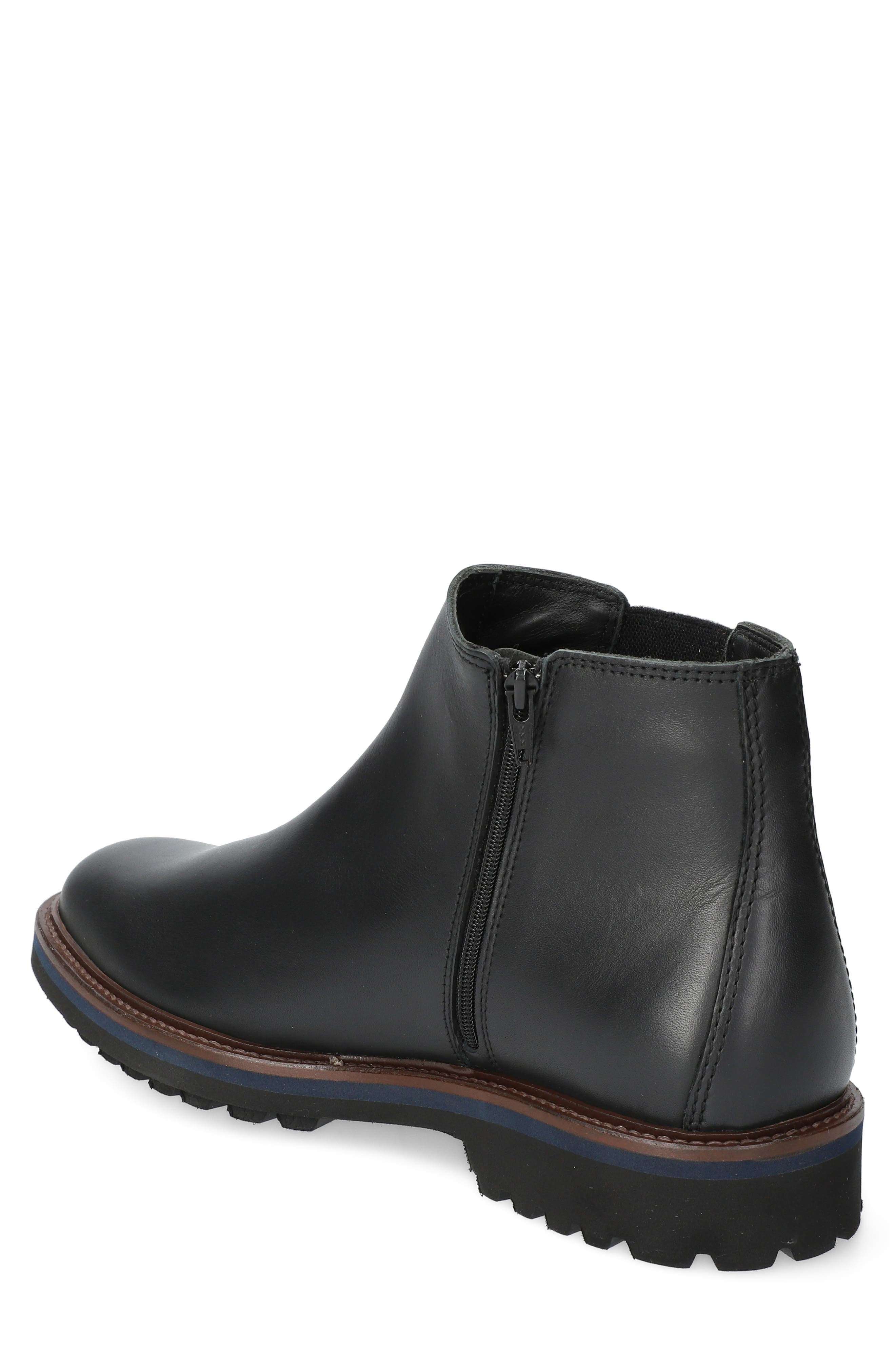 Bayard Leather Chelsea Boot, Alternate, color, BLK ANT 8800
