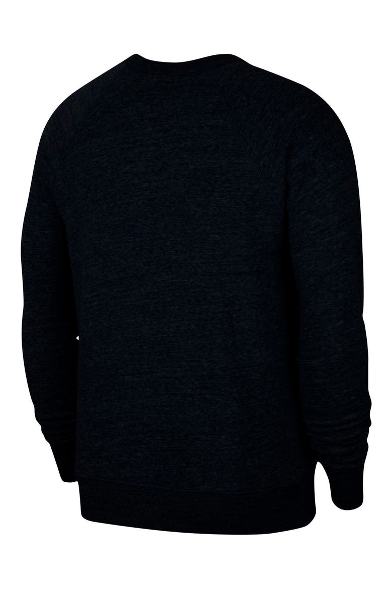 Heritage Crewneck Sweatshirt, Alternate, color, BLACK/ HEATHER