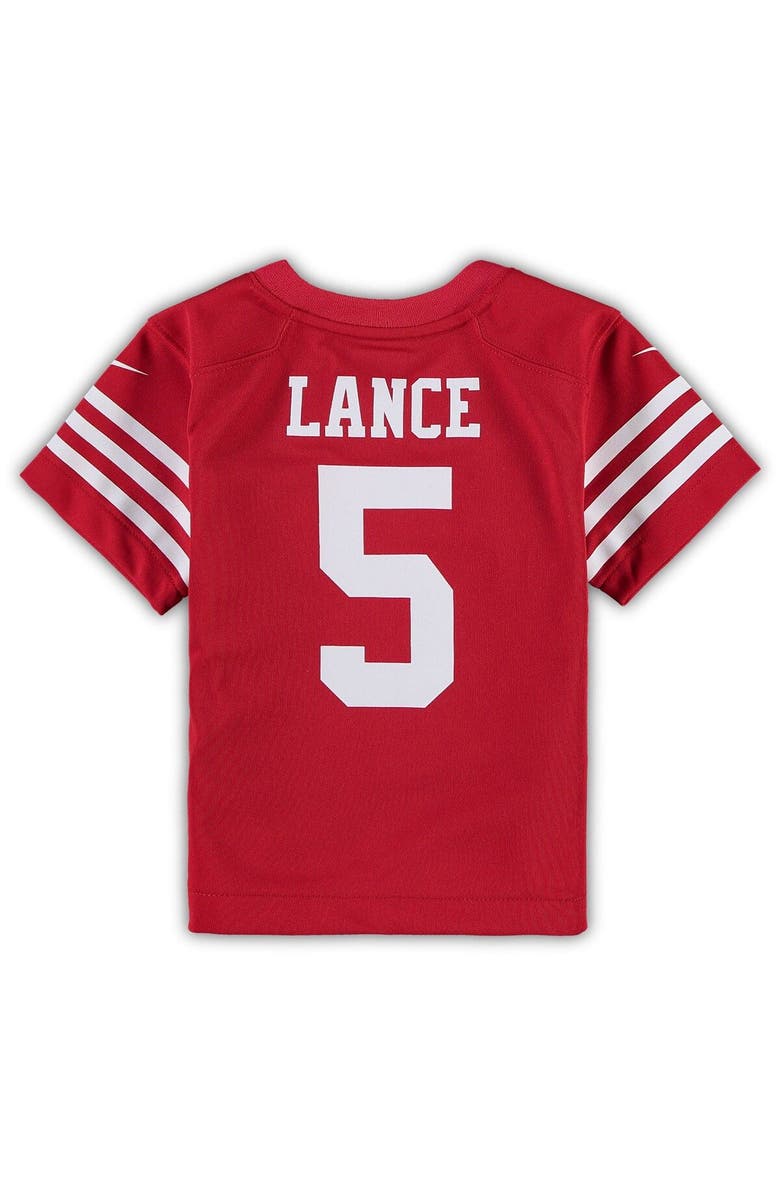 Nike Toddler Nike Trey Lance Scarlet San Francisco 49ers Game Jersey, Alternate, color, 