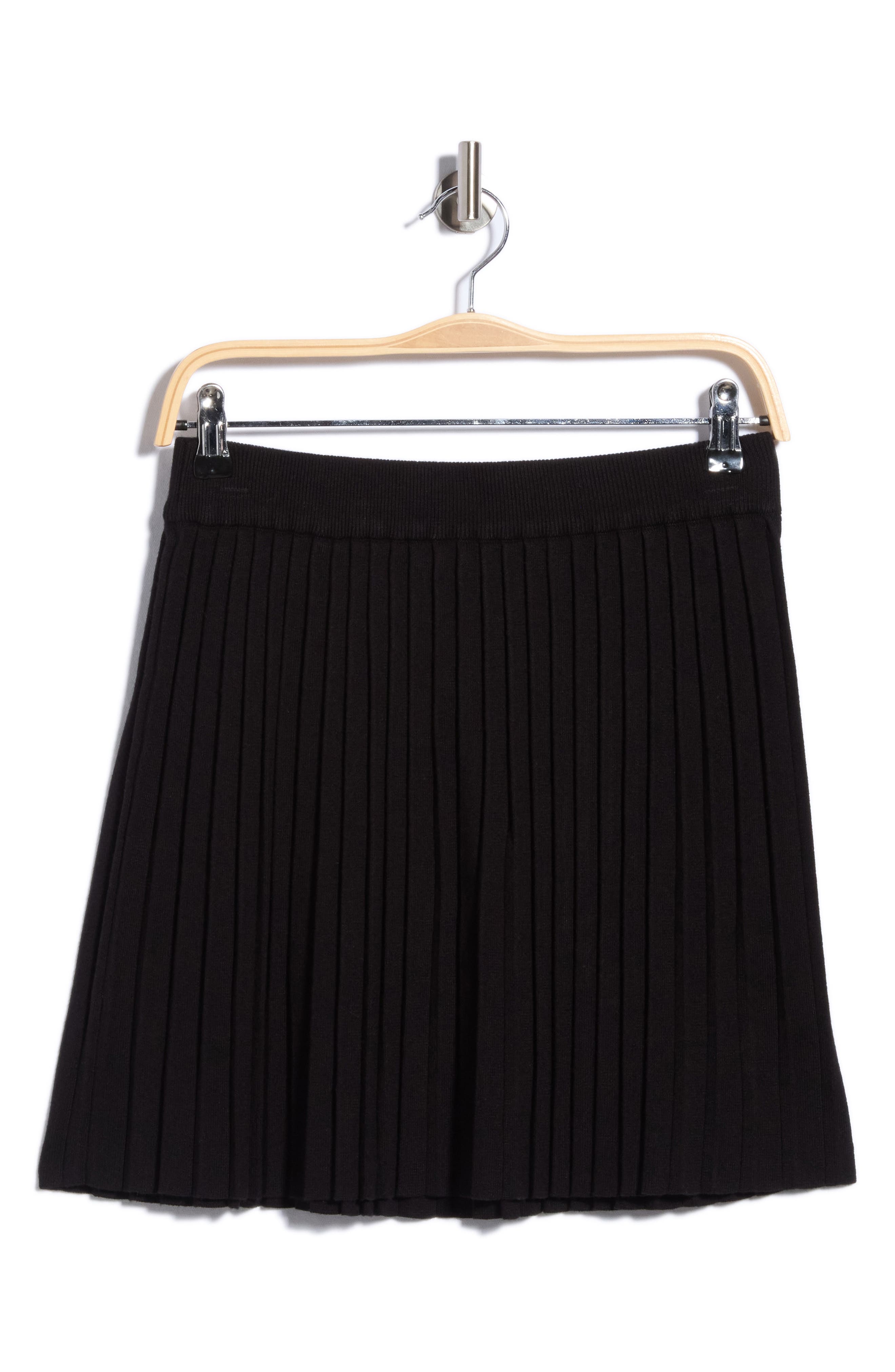 Knife Pleat Sweater Skirt