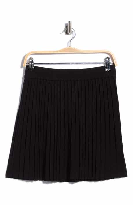 Knife Pleat Sweater Skirt