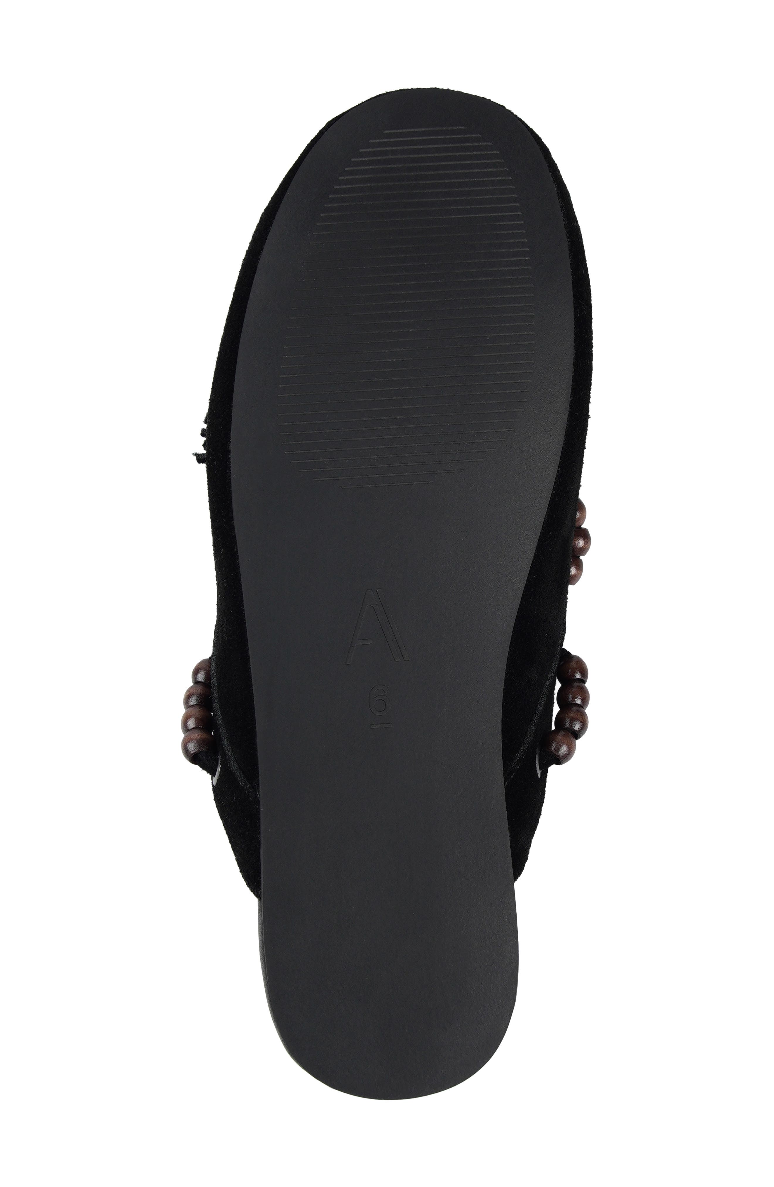 Juana Tassel Mule, Alternate, color, BLACK SUEDE