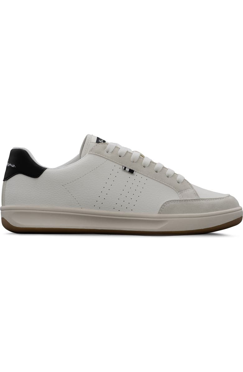 Ben Sherman Martin Low Top Sneaker, Alternate, color, White/ Black/ Whisper/ Gum