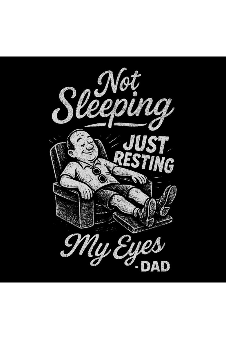 Men's Lost Gods Not Sleeping Just Resting My Eyes  Graphic T-Shirt, Alternate, color, Black