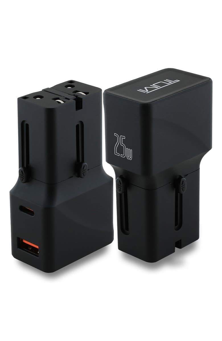 TUMI Travel Bundle Adapter Charger, Alternate, color, Black