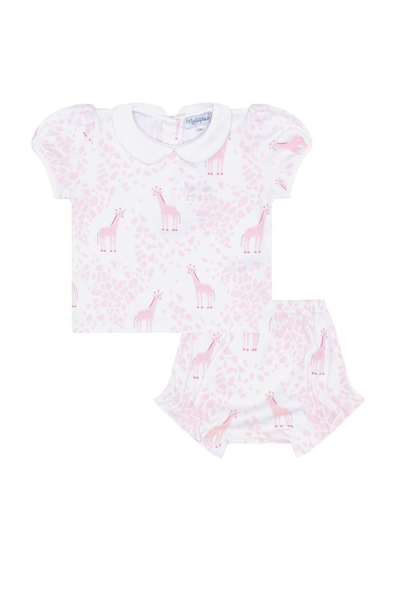 Pink Giraffe Print Diaper Cover Set - Baby, Main, color, Pink