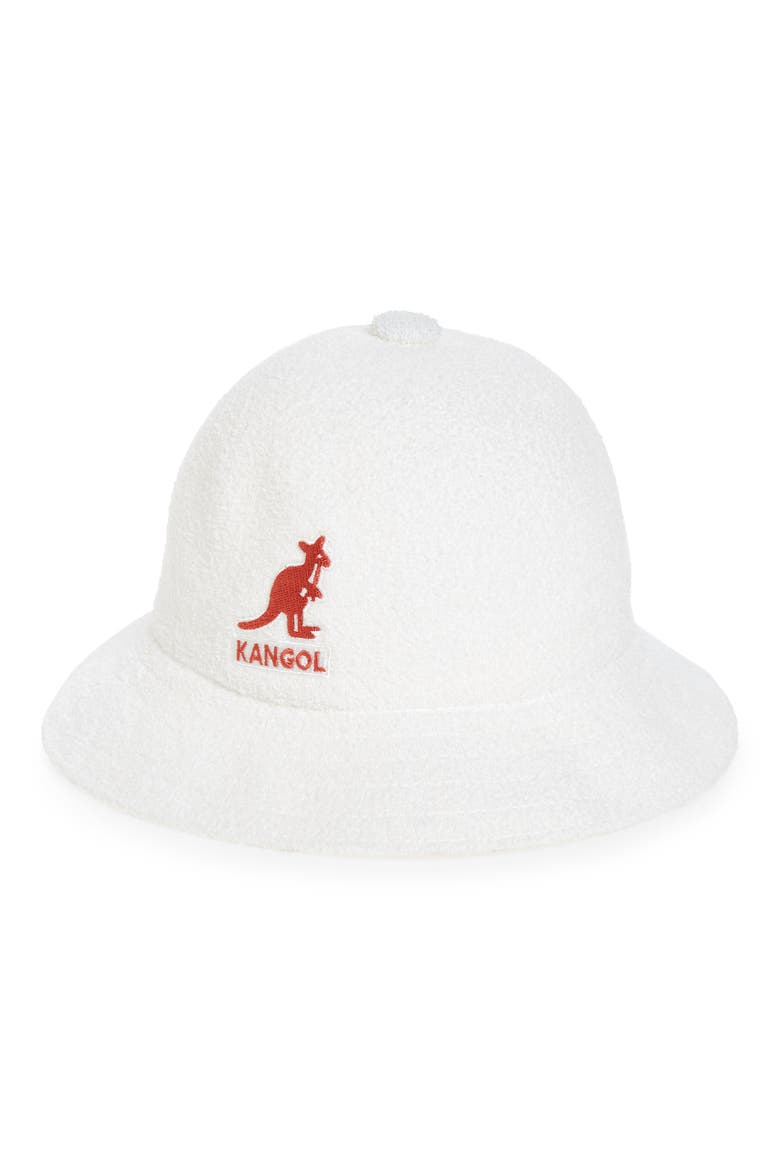 Big Logo Casual Bucket Hat, Main, color, WHITE
