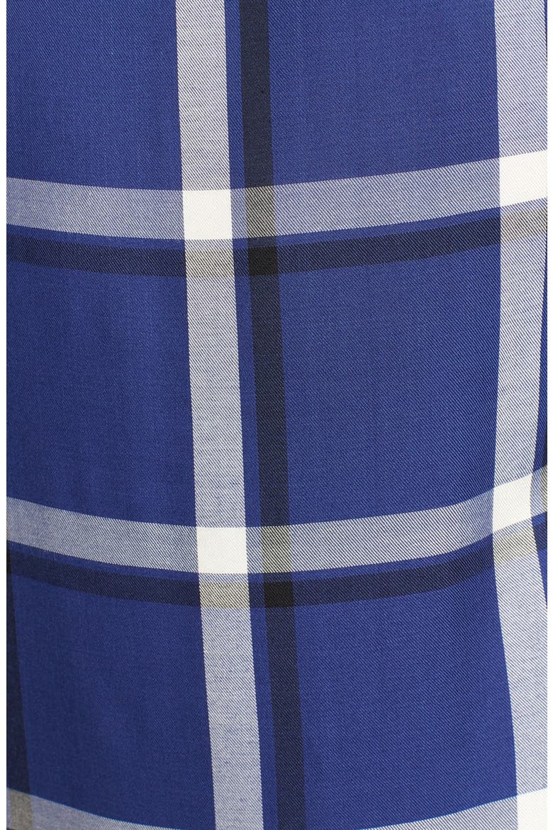 'Vevina' Plaid Shirtdress, Alternate, color, COBALT