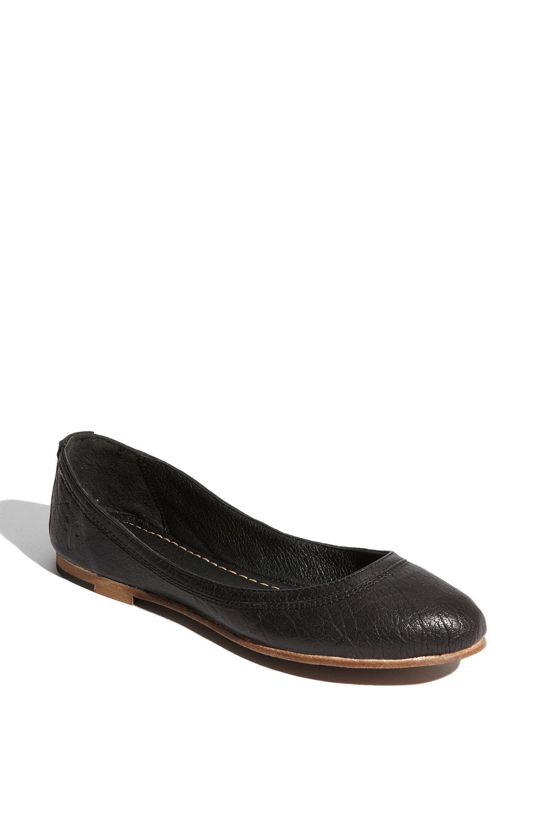 'Carson' Ballet Flat, Main, color, BLACK