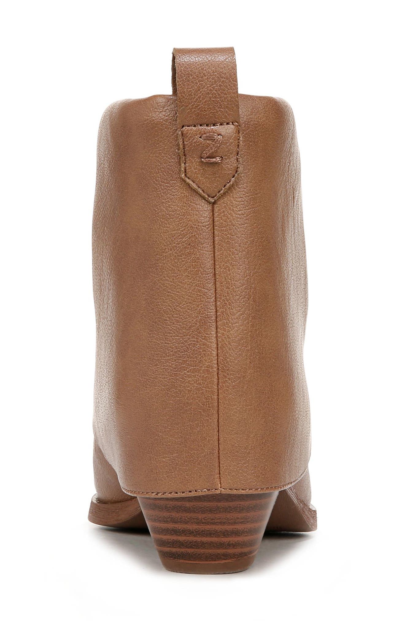 Zodiac Malina Snake Embossed Western Bootie, Alternate, color, Warm Taupe