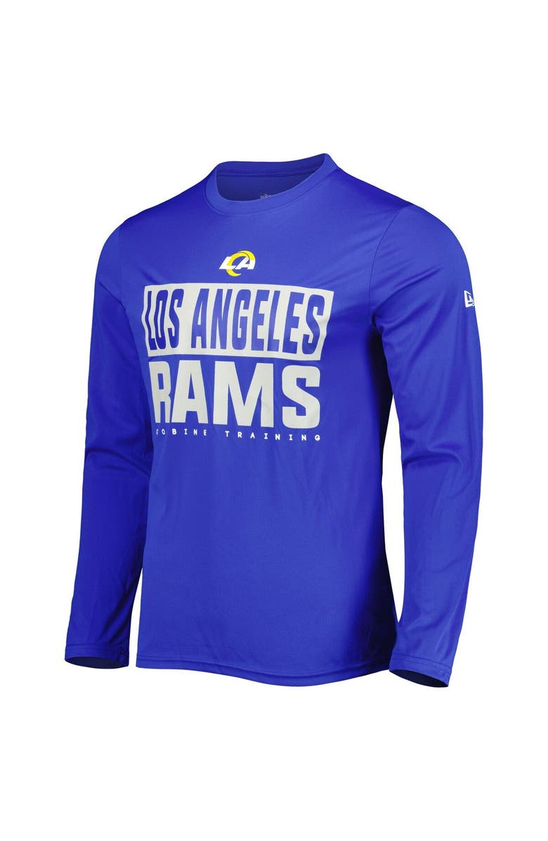 New Era Men's New Era Royal Los Angeles Rams Combine Authentic Offsides Long Sleeve T-Shirt, Alternate, color, Royal