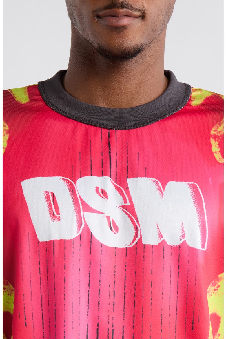 Flame Logo Detail Top (Nordstrom Exclusive), Alternate, color, INFRARED/GREEN