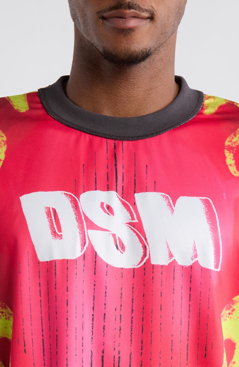 DIET STARTS MONDAY Flame Logo Detail Top, Alternate, color, Infrared/Green