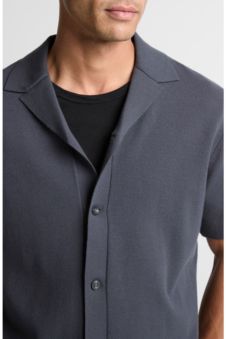 Milano Knit Cabana Short Sleeve Button-Up Shirt, Alternate, color, STUDIO