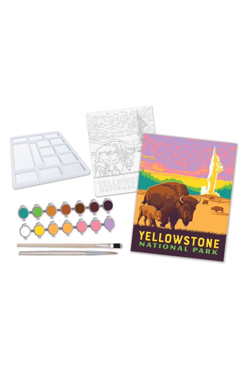 Yellowstone Paint by Number, Alternate, color, Multicolor