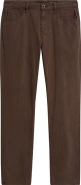 AG Everett Slim Straight Leg Cotton & Linen Blend Jeans